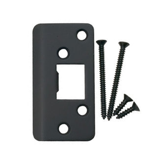 Emtek 93224US15A Pewter 1-7/8" x 3-5/8" Heavy Duty Full Lip Deadbolt Strike Plate